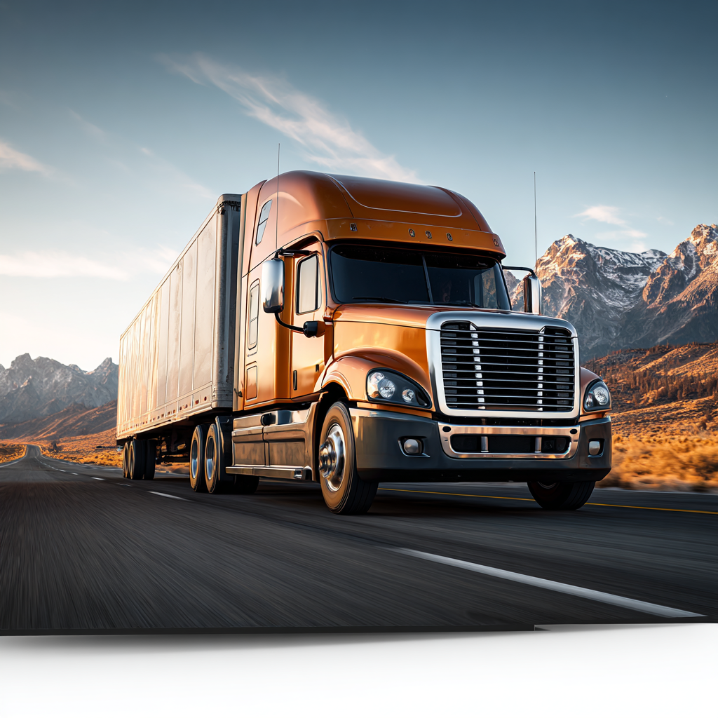 create an dslr quality image in landscape with aspect ratio 16:9 for a trucking solutions company so that it depicts their trucking safety and compliance department